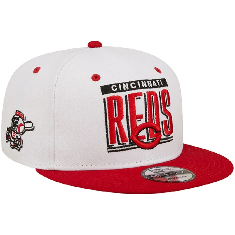 Weekend Discounts to Enjoy New Era Cincinnati Reds Retro Title 9FIFTY Snapback Hat - White/Red Weekend Discounts to Enjoy New Era Cincinnati Reds Retro Title 9FIFTY Snapback Hat - White/Red