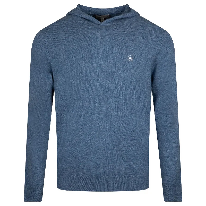 Reduced Price Conway Wool Cashmere Popover Hoodie Denim Blue - 2025