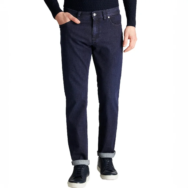 Stock Up Mid Indigo Pipe Regular Fit Jeans - ALBERTO