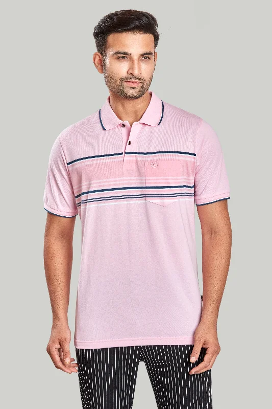 Weekend Shopping Extravaganza Chest Stripe Jersey Polo