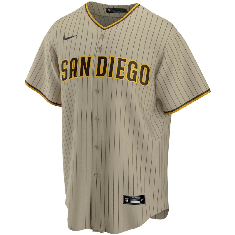 Steal Deal Men's San Diego Padres Nike Tan Alternate Replica Team Jersey