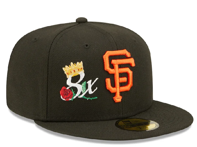 Final Clearance San Francisco Giants New Era 8x World Series Champions Crown 59FIFTY Fitted Hat - Black Final Clearance San Francisco Giants New Era 8x World Series Champions Crown 59FIFTY Fitted Hat - Black