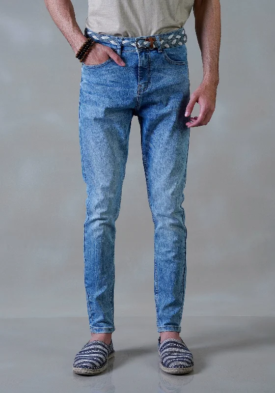 Extra Savings Men Sky Blue Denim