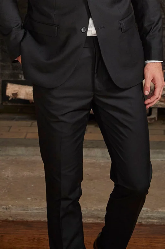 Unmissable Offer "Monte" Black Plain Front Pants