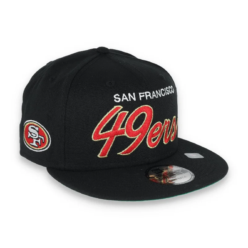 Weekend Steals Await NEW ERA SAN FRANCISCO 49ERS SCRIPT 9FIFTY SNAPBACK-BLACK