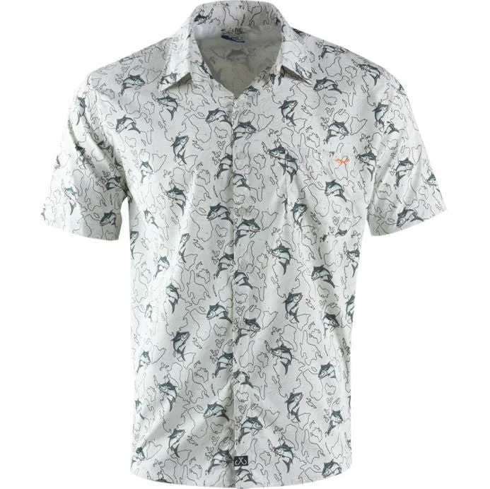 Hurry Up Salt Life Short Sleeve Men's Woven Shirts