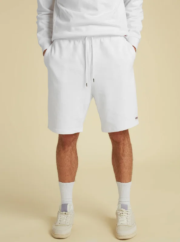 Blowout Deals GUESS Originals White Relaxed Fit Kit Shorts