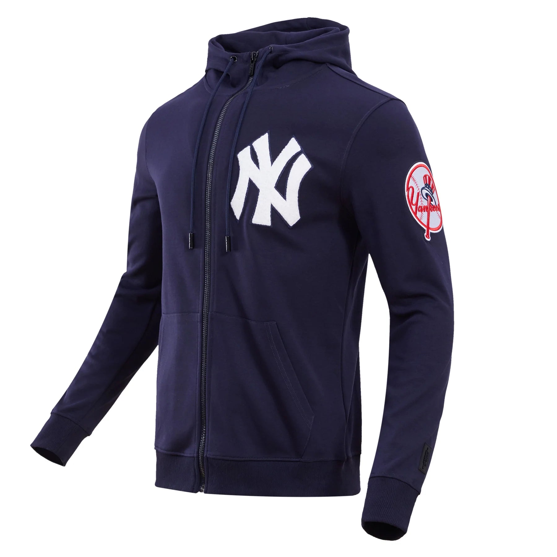 Reduced Price New York Yankees Men's Pro Standard 4-Hit Full-Zip Hoodie-Nevy