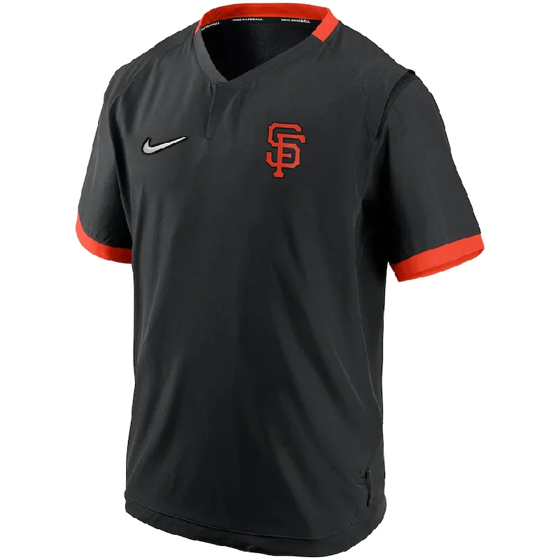 Best Deals Men's San Francisco Giants Nike Black/Orange Authentic Collection Short Sleeve Hot Pullover Jacket Best Deals Men's San Francisco Giants Nike Black/Orange Authentic Collection Short Sleeve Hot Pullover Jacket