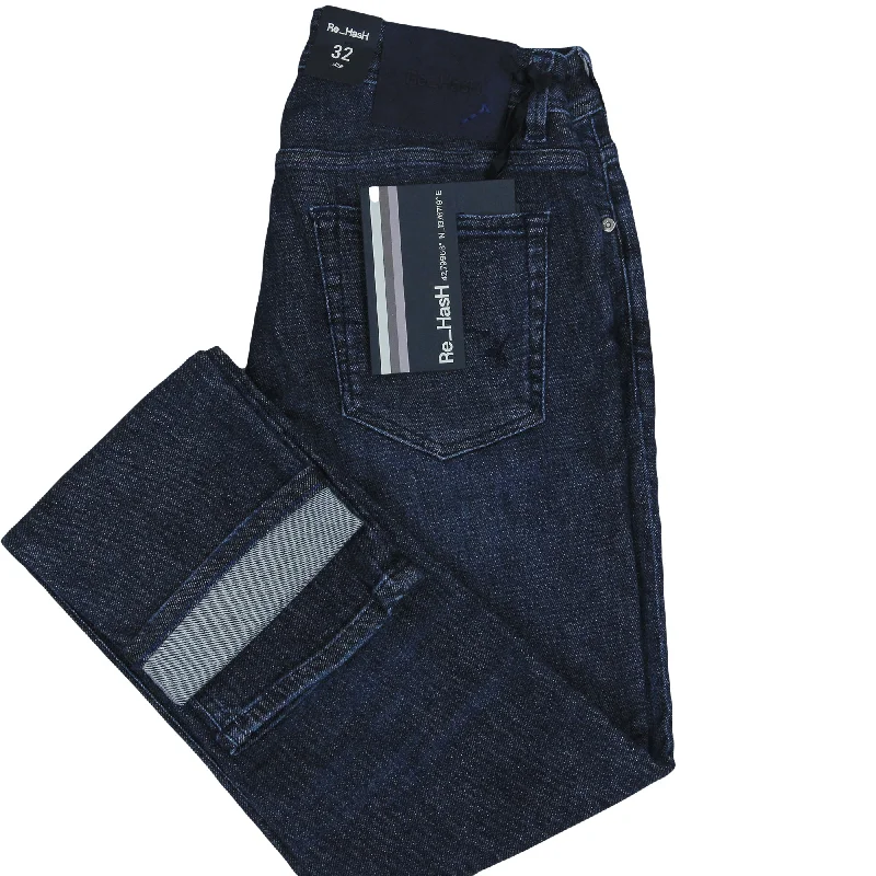 Hurry Up Mid Blue Rubens Power-Stretch Slim Fit Japanese Denim - Re-Hash