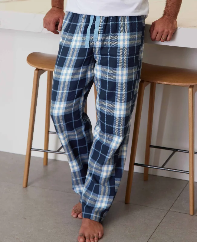 Today’s Deal Blue Check Brushed Cotton Lounge Pants