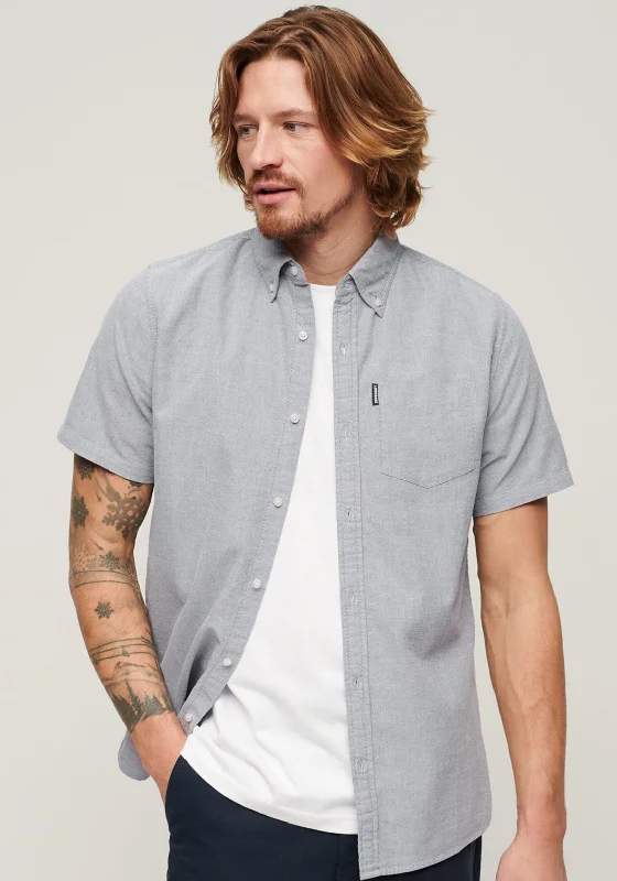 Superdry Vintage Oxford Short Sleeve Shirt, Navy