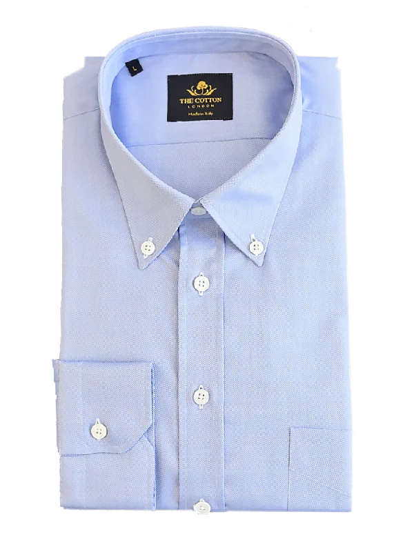 Inventory Reduction Thomas Mason Royal Oxford Light Blue Shirt