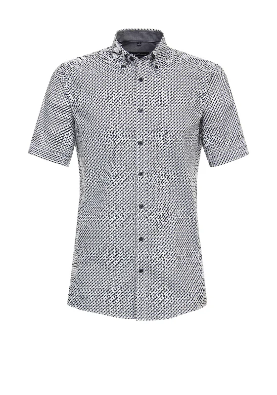 Bonus Savings Casa Moda Geo Print Shirt, Navy Multi