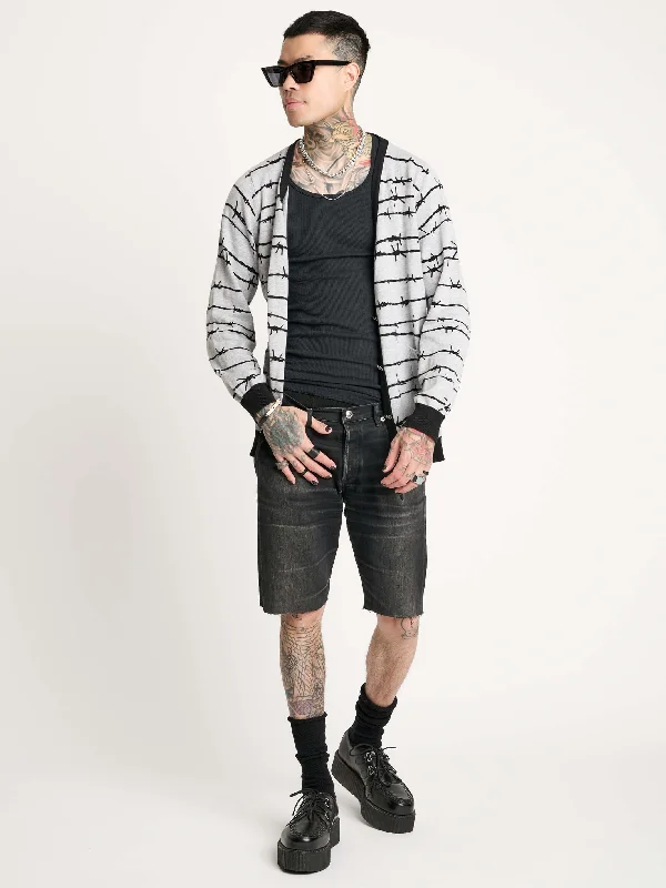 Act Now Barbed Wire Cardigan