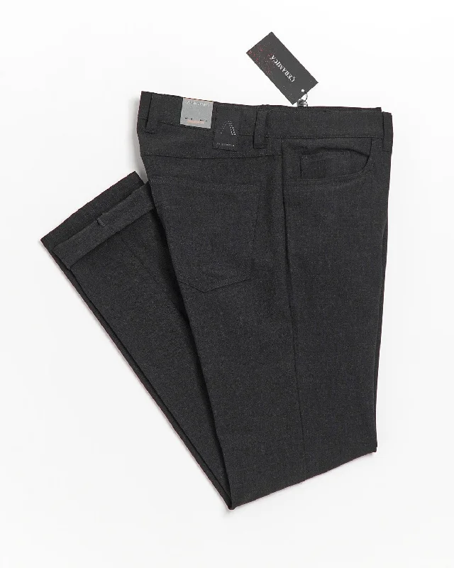 Weekend Discounts to Savor Charcoal 'Pipe' Regular Slim Fit Ceramica 5 Pocket Tech Dress Pants Weekend Discounts to Savor Charcoal 'Pipe' Regular Slim Fit Ceramica 5 Pocket Tech Dress Pants
