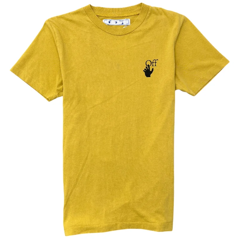 Men's Arrow Logo T-Shirt Yellow Size S