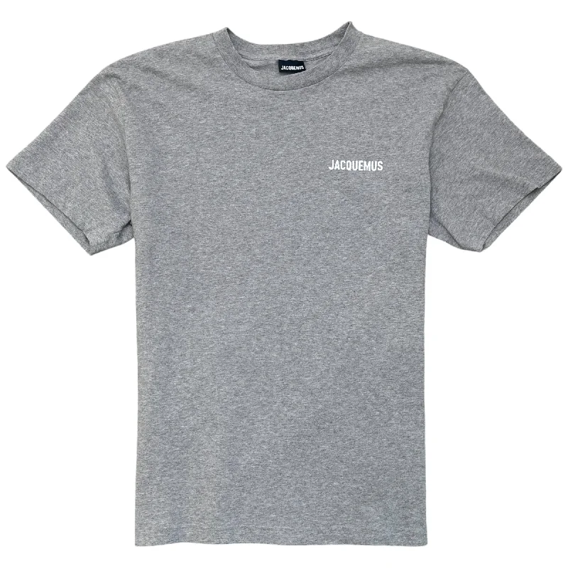 Men's Logo Print T-Shirt Grey Size M