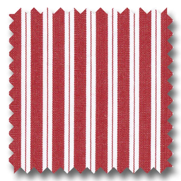 Take Advantage Red with White Stripe Pinpoint - Custom Dress Shirt