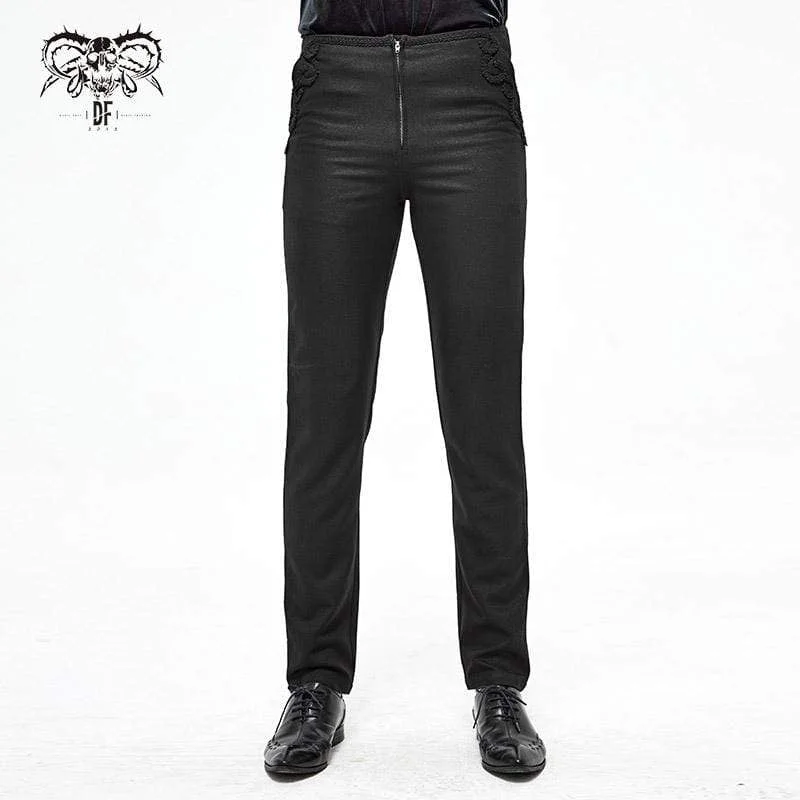 Value Deals Men's Gothic Front Zip Suit Pants