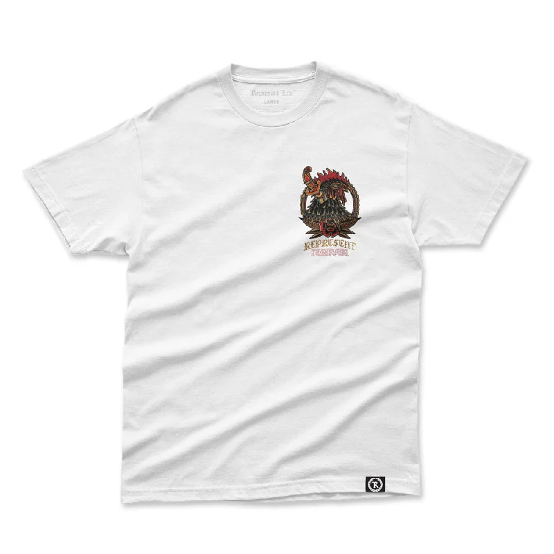 The Rooster Forever Heavyweight Tee [WHITE]