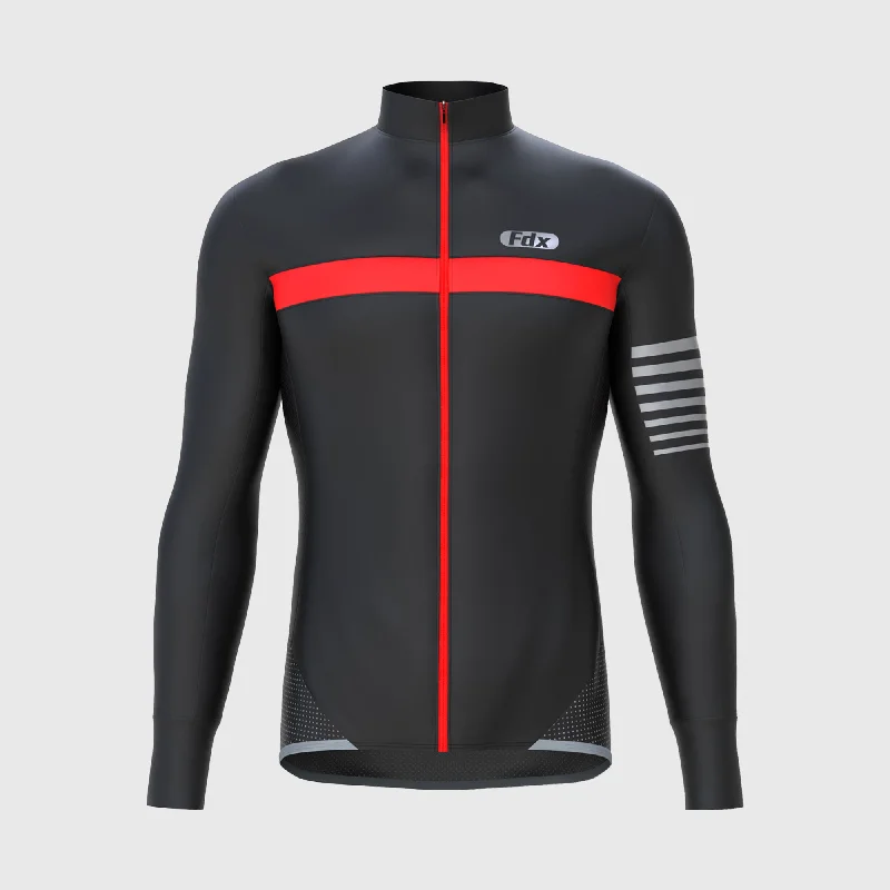 Inventory Reduction Fdx All Day Men's & Boy's Red Thermal Roubaix Long Sleeve Cycling Jersey Inventory Reduction Fdx All Day Men's & Boy's Red Thermal Roubaix Long Sleeve Cycling Jersey