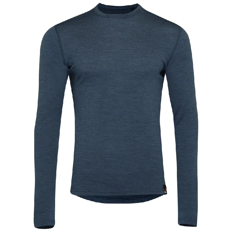 Savings Bonanza Mens Merino 180 Long Sleeve Crew (Denim)