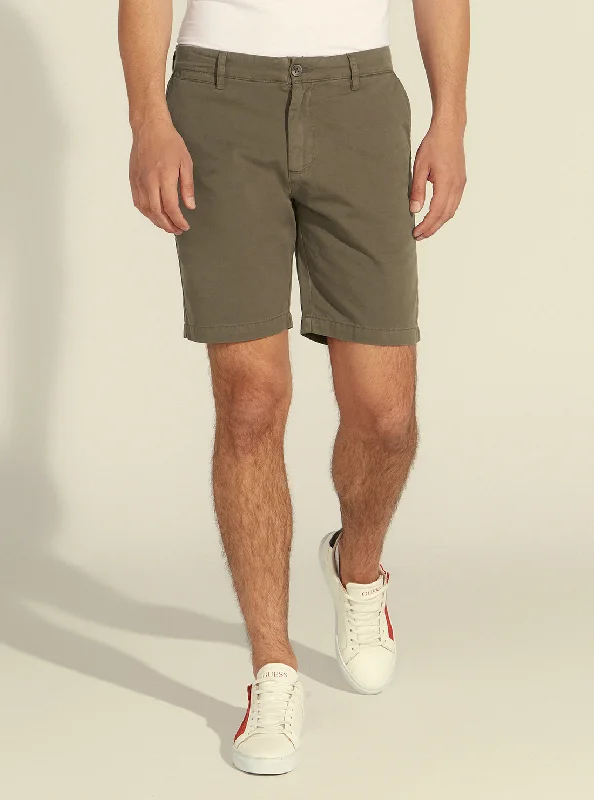 The Best Prices Green Canon Twill Chino Shorts