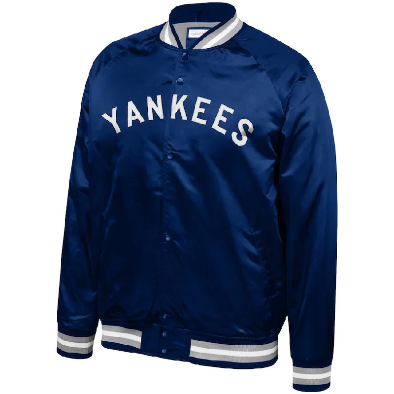 Huge Savings Mitchell & Ness Lightweight Satin Jacket NEW YORK YANKEES