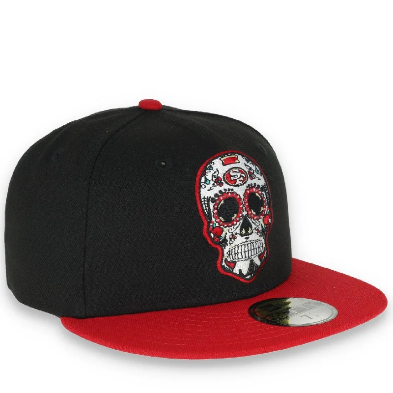 Bargain Bin NEW ERA SAN FRANCISCO 49ERS SUGAR SKULL 59FIFTY FITTED HAT-BLACK/SCARLET Bargain Bin NEW ERA SAN FRANCISCO 49ERS SUGAR SKULL 59FIFTY FITTED HAT-BLACK/SCARLET