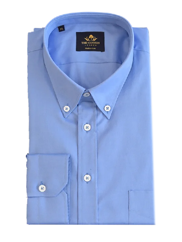 Super Sale Thomas Mason Royal Oxford Mid Blue Shirt