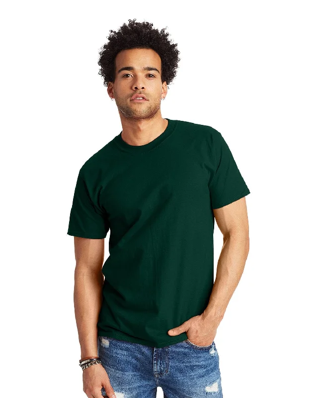 Flash Deals Hanes Beefy-T T-Shirt | Deep Forest