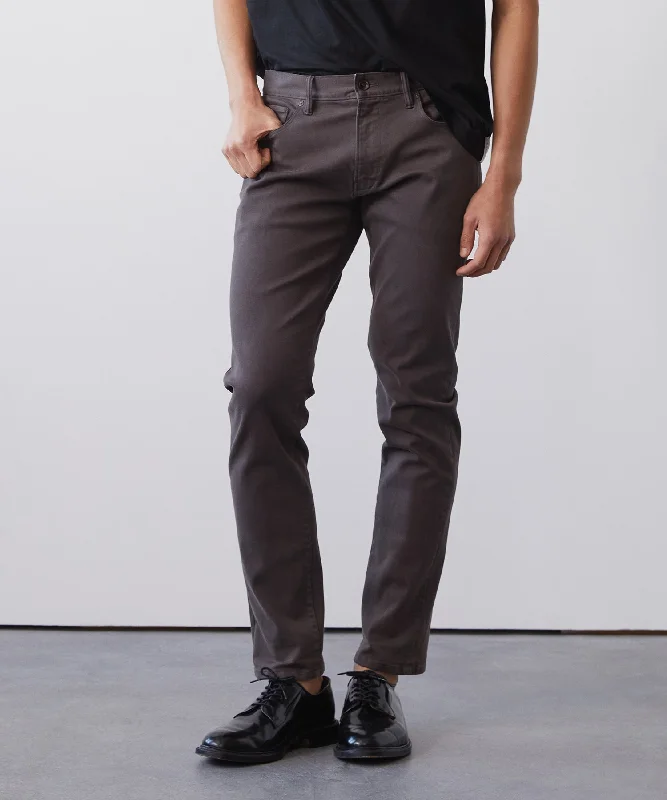 Buy Now Slim Fit 5-Pocket Chino in Dark Granite