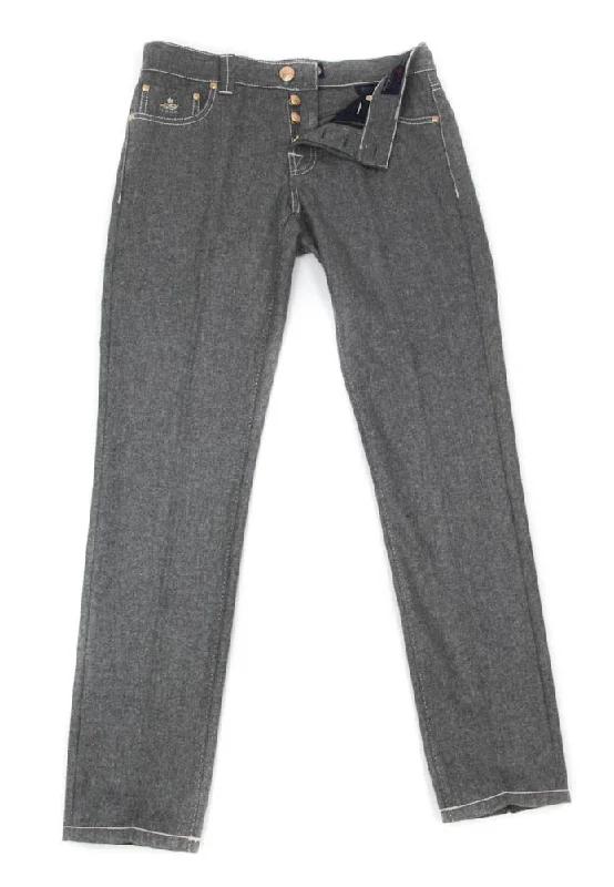 Weekend Savings Sensation Luigi Borrelli Gray Pants - 31 US / 47 EU
