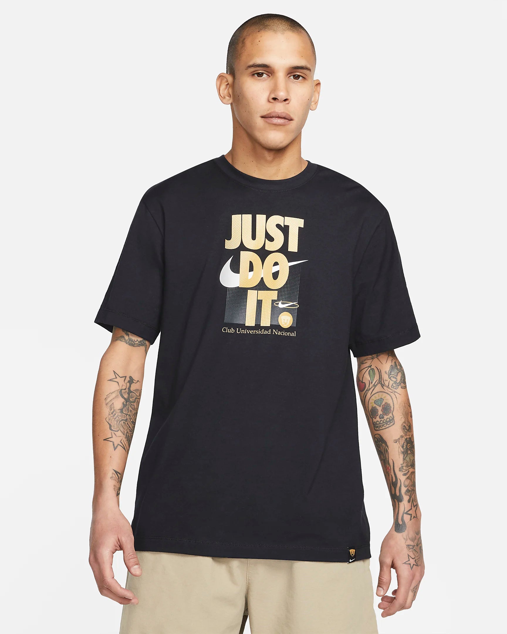 Steals and Deals Nike PUMAS UNAM Just Do It T-Shirt- Black