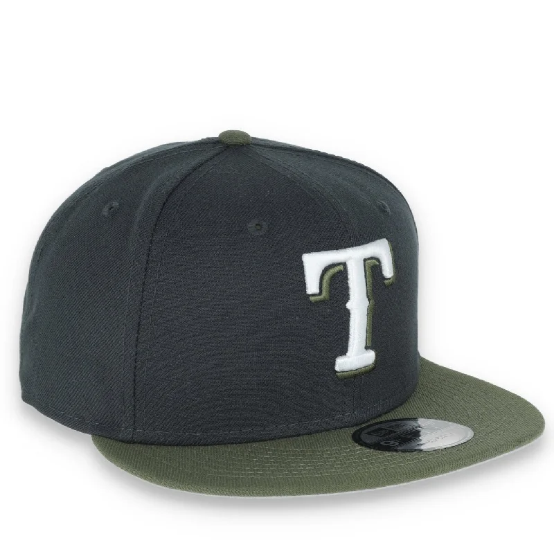 Price Reduction New Era Texas Rangers 2-Tone Color Pack Snapback Hat - Grey/Olive