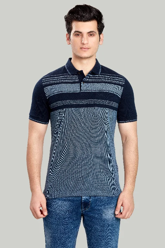 Bird eye Chest Stripe Polo