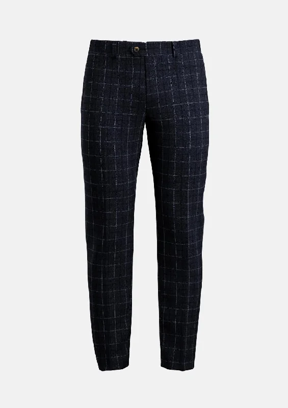 Great Deals Charcoal Blue Check Flannel Pants
