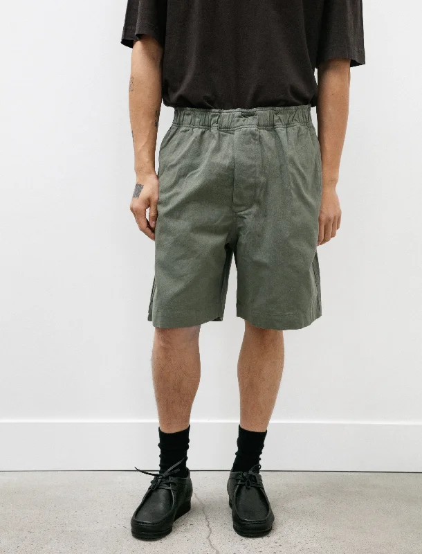 Instant Savings MHL Pull Up Shorts Cotton Hemp Uniform Green