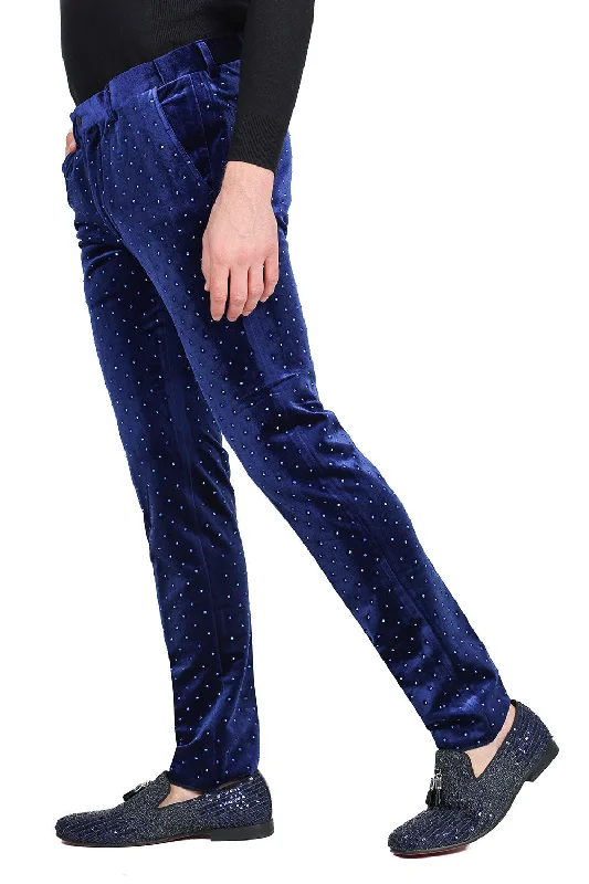 Exclusive Access Barabas Friday Night 2CP3020 Velvet Slim Fit Pants Royal