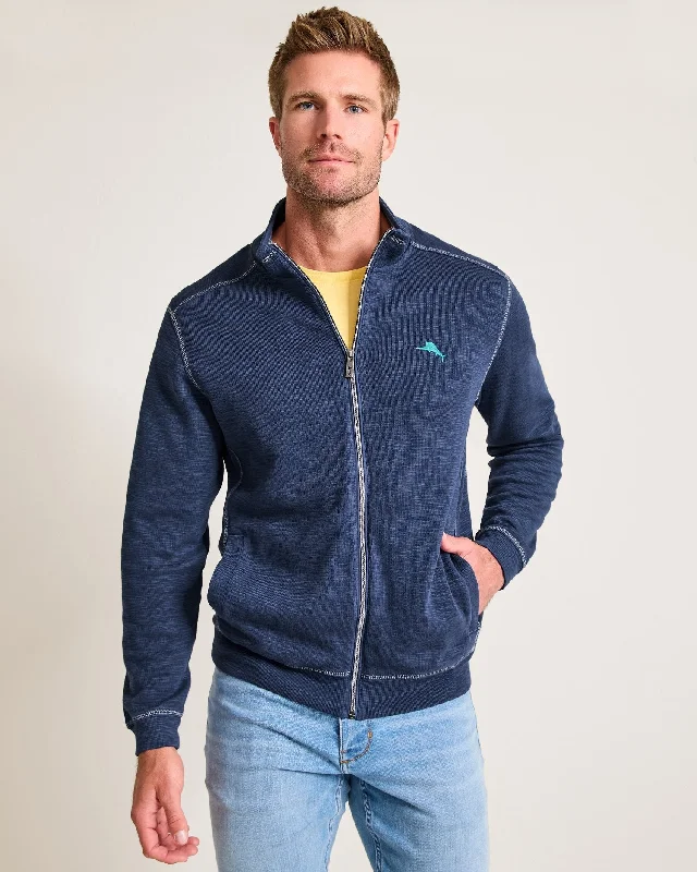 Tommy Bahama Tobago Bay Full Zip Jacket Island Navy