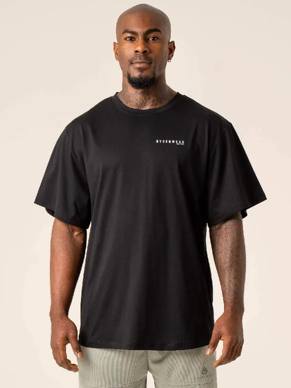 Crazy Deal Advance Oversized T-Shirt - Black