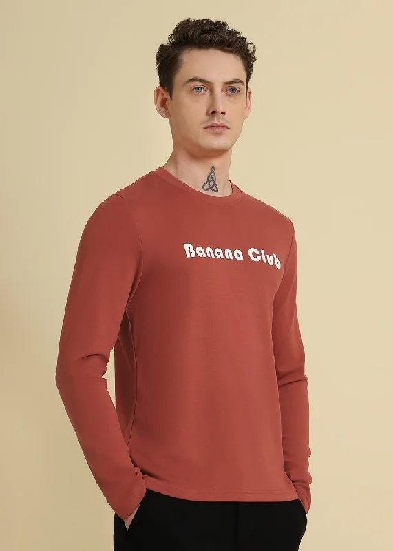 Final Markdown Banana Club Red Regular Fit T-shirt