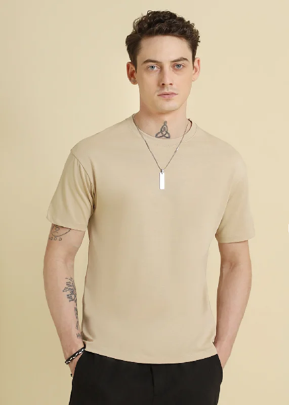 Bargain Bin Beige Basic Regular Fit T-shirt