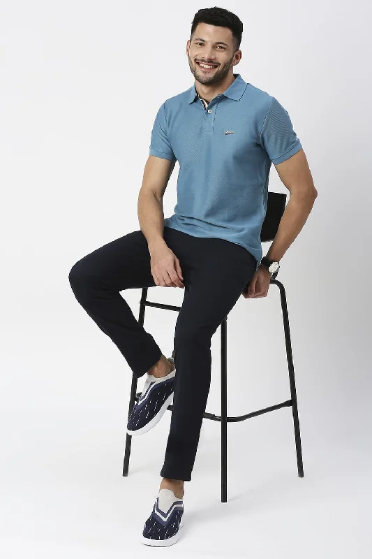 Muscle Fit Cotton Polo T-shirt