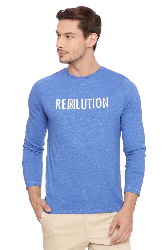 Muscle Fit Crew Neck Long Sleeve T Shirt