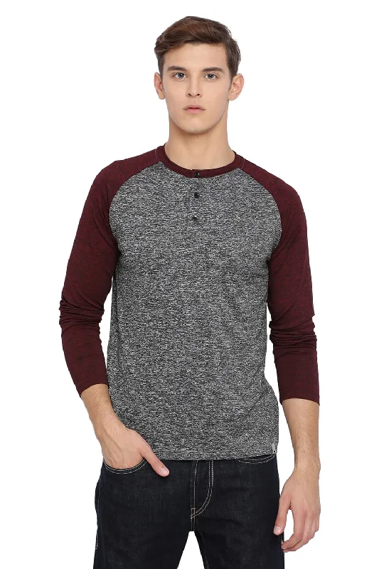 Muscle Fit Henley T Shirt