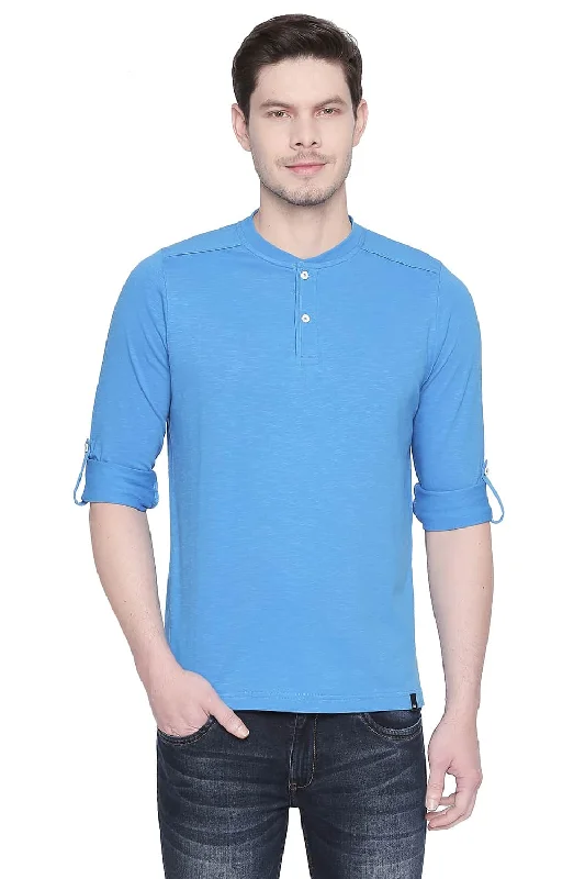 Muscle Fit Henley T Shirt