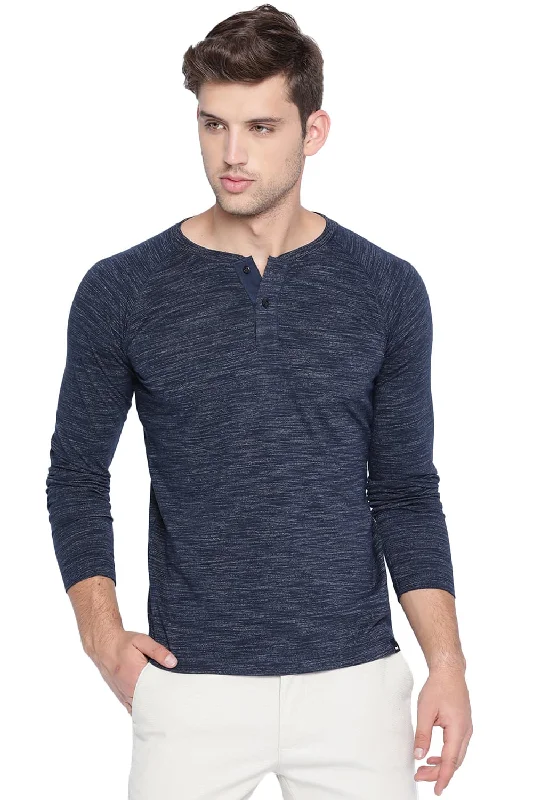 Muscle Fit Henley T Shirt