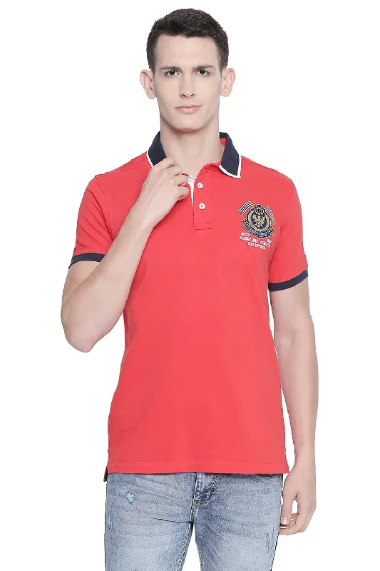 Muscle Fit Rugby Polo T Shirt